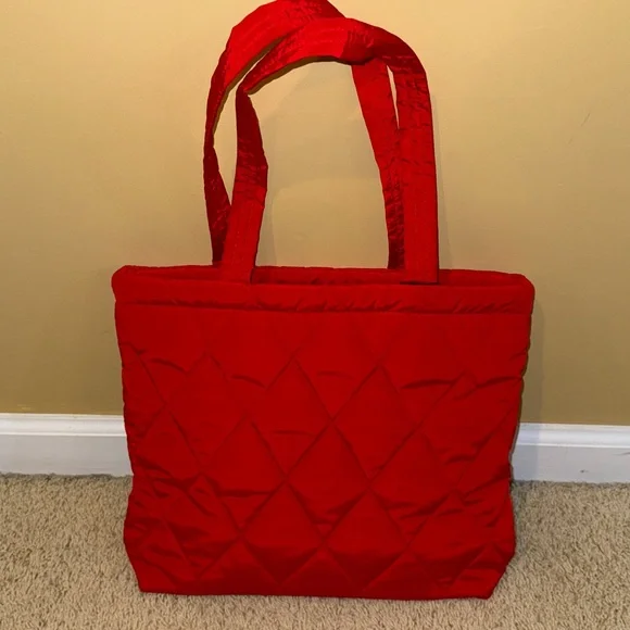 Vera Bradley Small North South Tote-Goji Berry Red - Picture 13 of 13
